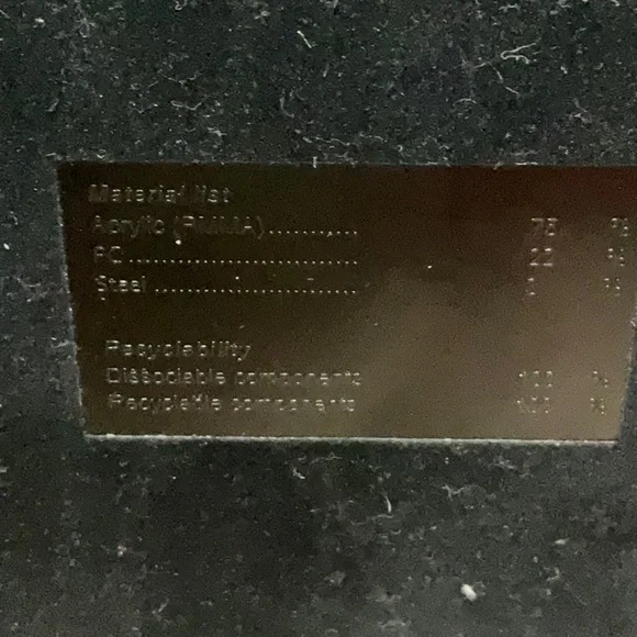 CHANEL Clear and Black Makeup Organizer Store Display from 2017 - Picture 3 of 12